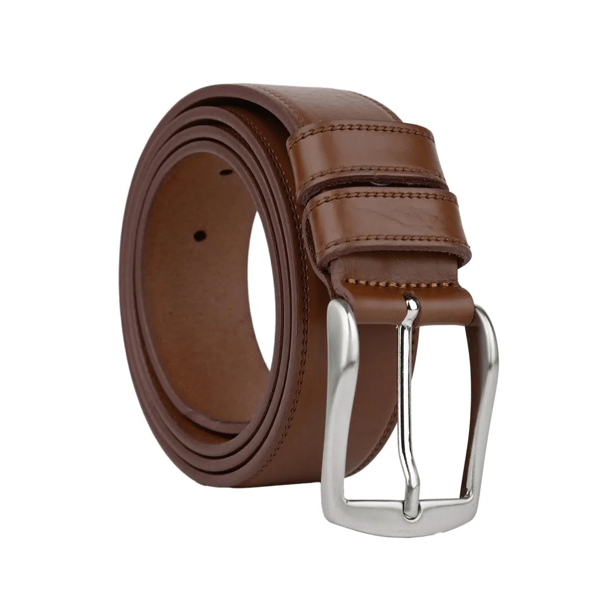 Conte Massimo Cintura Uomo in Vero Cuoio Pezzo Unico, Made in Italy, Fibbia Nickel Free, Accorciabile, Alta 3,5 cm Con Scatola
