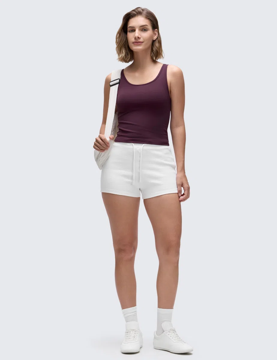 CRZ YOGA Butterluxe Donne Doppia Fodera Canotte Girocollo Allenamento Senza Maniche Corto Gilet
