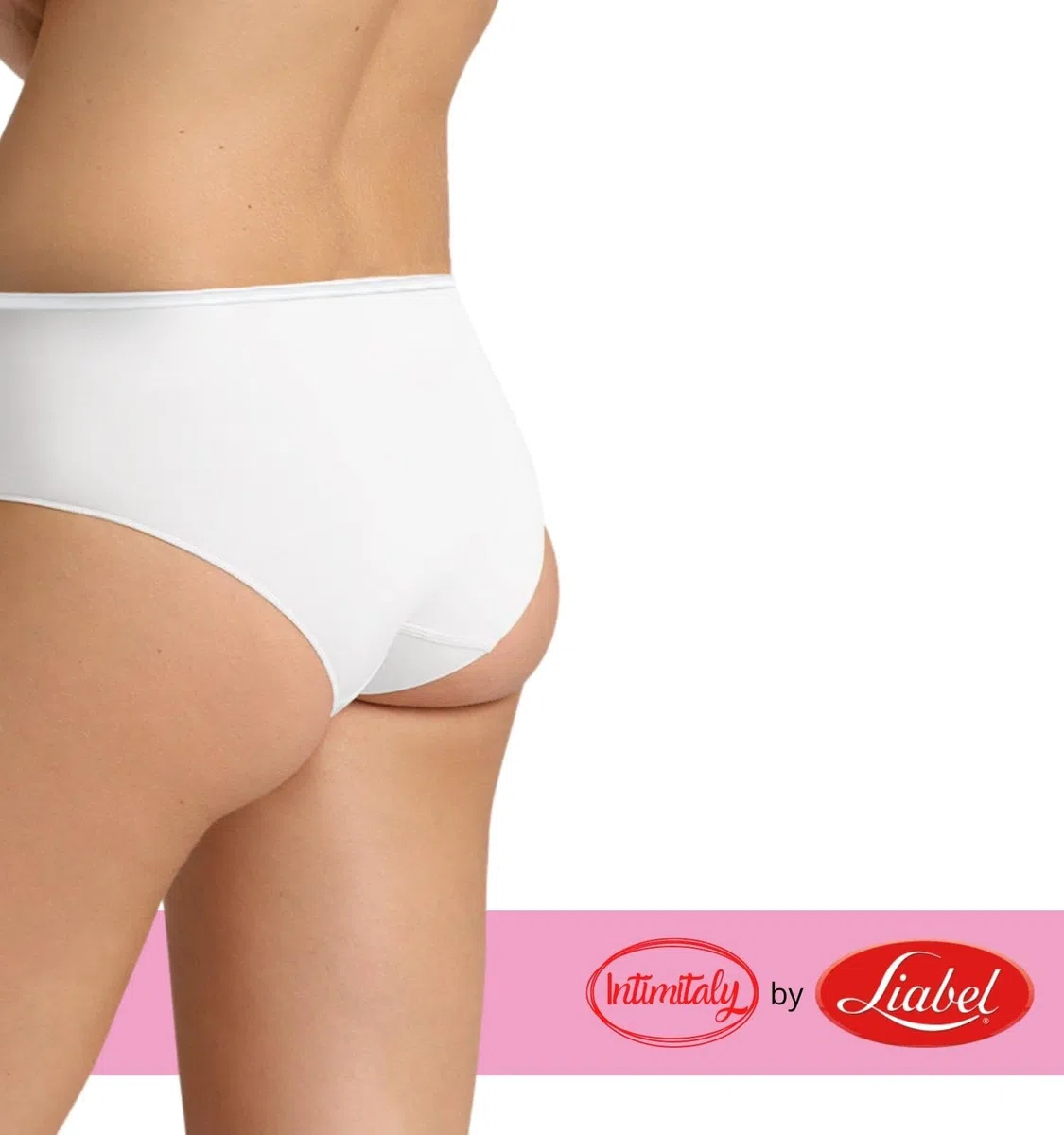 Intimitaly Liabel - (Pacco da 6) Mutande da Donna in Cotone Vita Alta - Slip Donna Cotone Colori Nero o Bianche - Intimo Traspirante e Confortevole T25