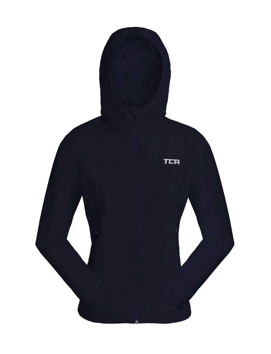 TCA AirLite 2.0 Giacca da Corsa Impermeabile Leggera da Bambina Tasche con Zip