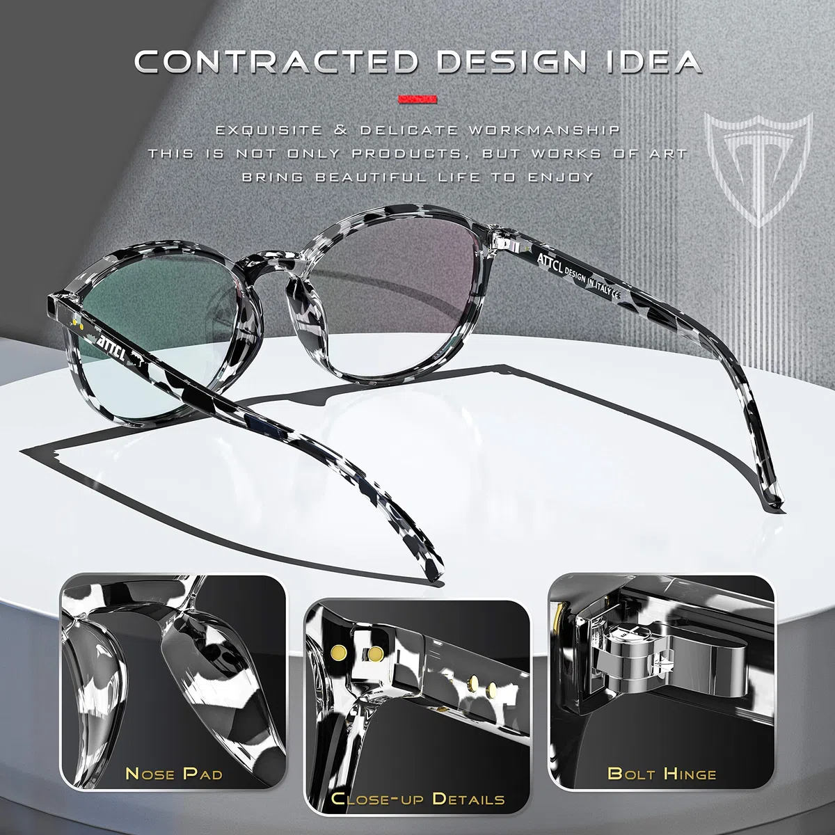 ATTCL Occhiali luce blu bloccanti per il blocco della cefalea UV Anti Eyestrain per computer/gioco/telefono Unisex