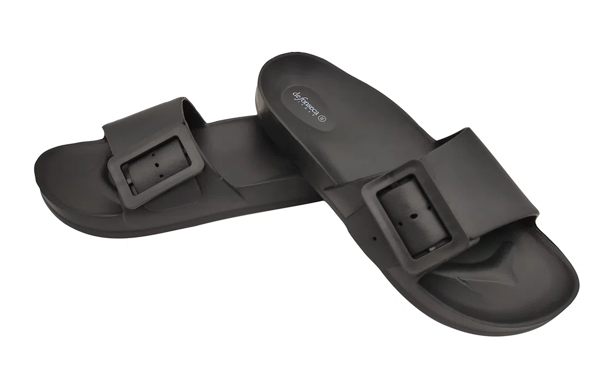DeFonseca Originale Modello Sestrip Ciabatta Pantofola Donna con Fascia Regolabile in Gomma per Casa Giardino Spiaggia Piscina Qualità Marchio Italiano