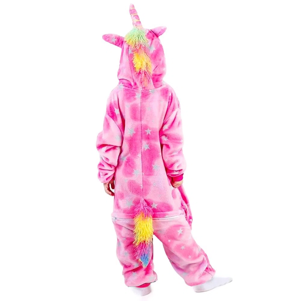 Unicorno Pigiama Intero Pigiameria Bambino Carnevale Onesies Sleepwear Cosplay Costume Anime Attrezzatura Morbida Tutina Pigiami Carnevale Halloween Festa per Bambina & Ragazza