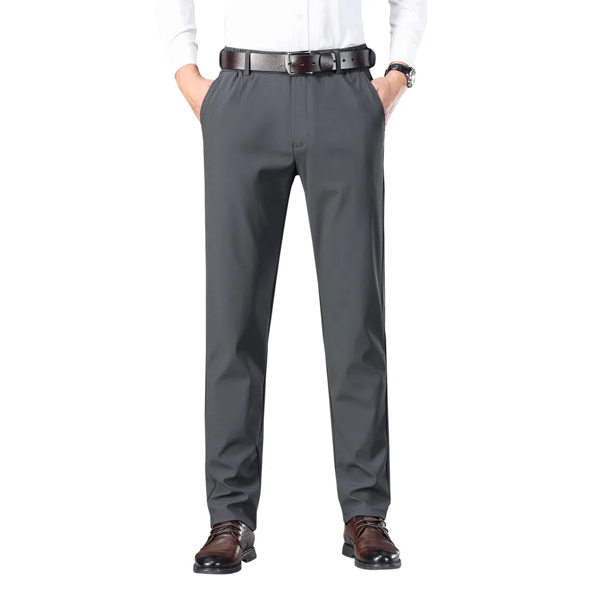 YOUTHUP Pantaloni da Golf da Uomo Pantaloni Impermeabili Elasticizzati Leggeri Casual Moda Sport Confortevole