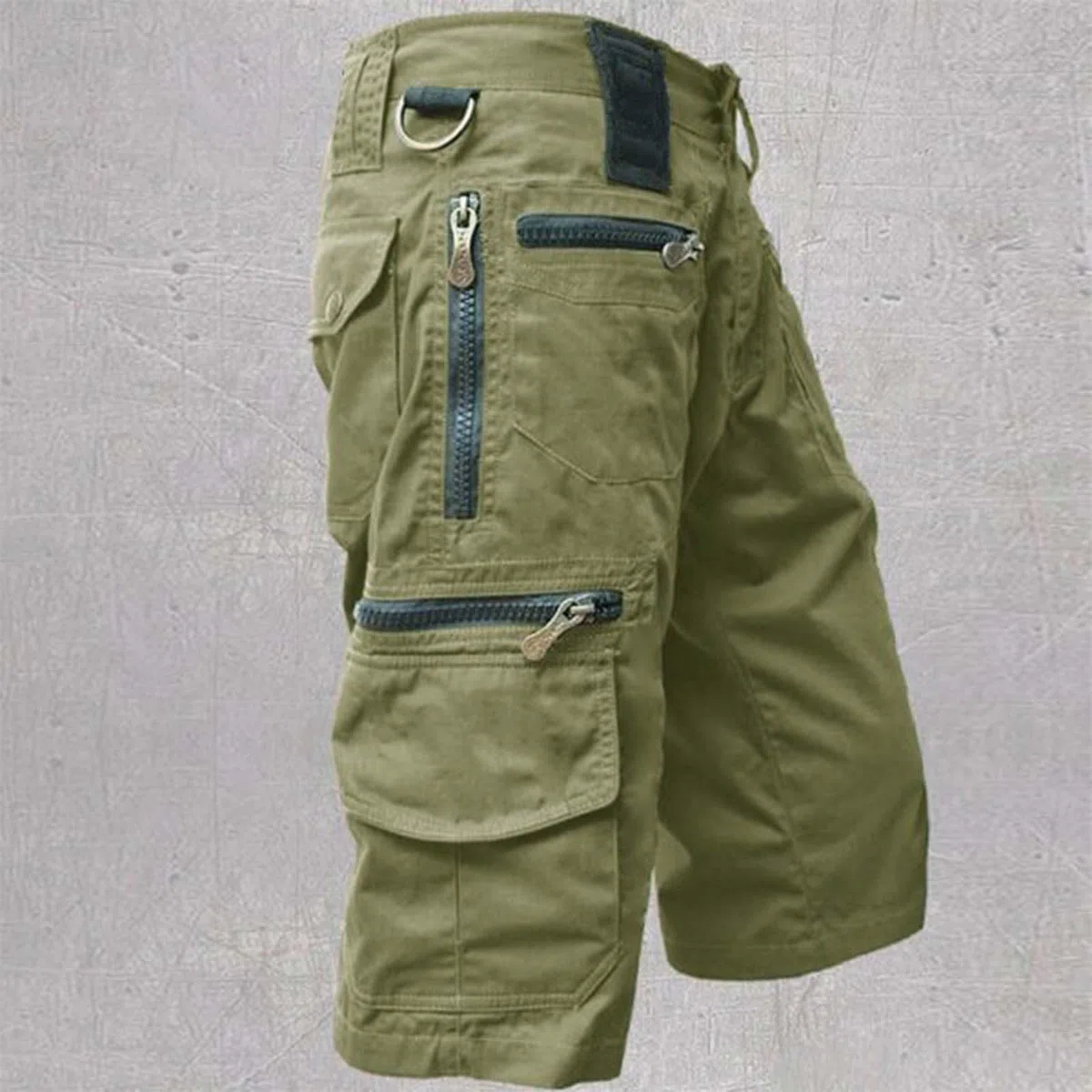 Pantaloncini cargo da uomo mimetici al ginocchio, pantaloni Capri militari con tasche multiple casual alla moda da escursionismo pantaloncini a 3/4 di lunghezza pantaloncini da combattimento