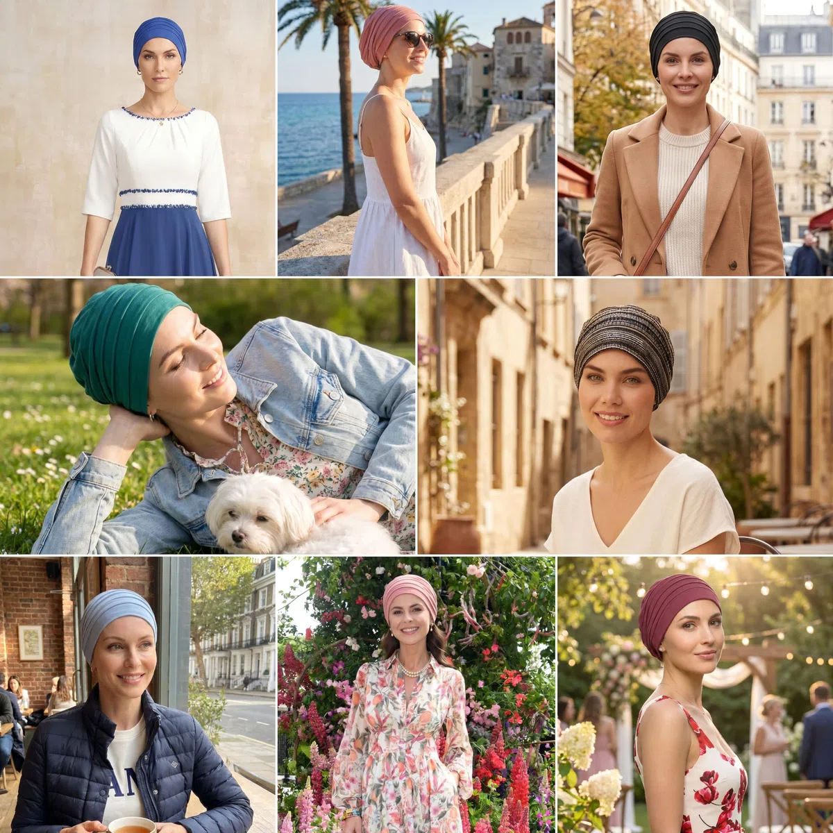 Deresina Harmony Turbante Bambù Volume – Copricapo Chemioterapia Donna | Pre-Modellato, Copertura Totale, Antiscivolo per Perdita Capelli & Alopecia