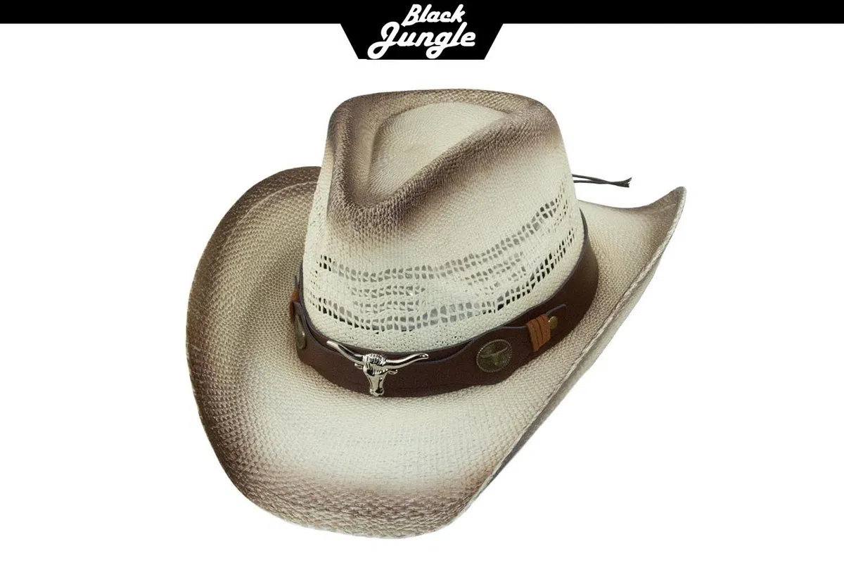 Black Jungle Manas - Cappello estivo in paglia, per attività all'aria aperta, per il tempo libero