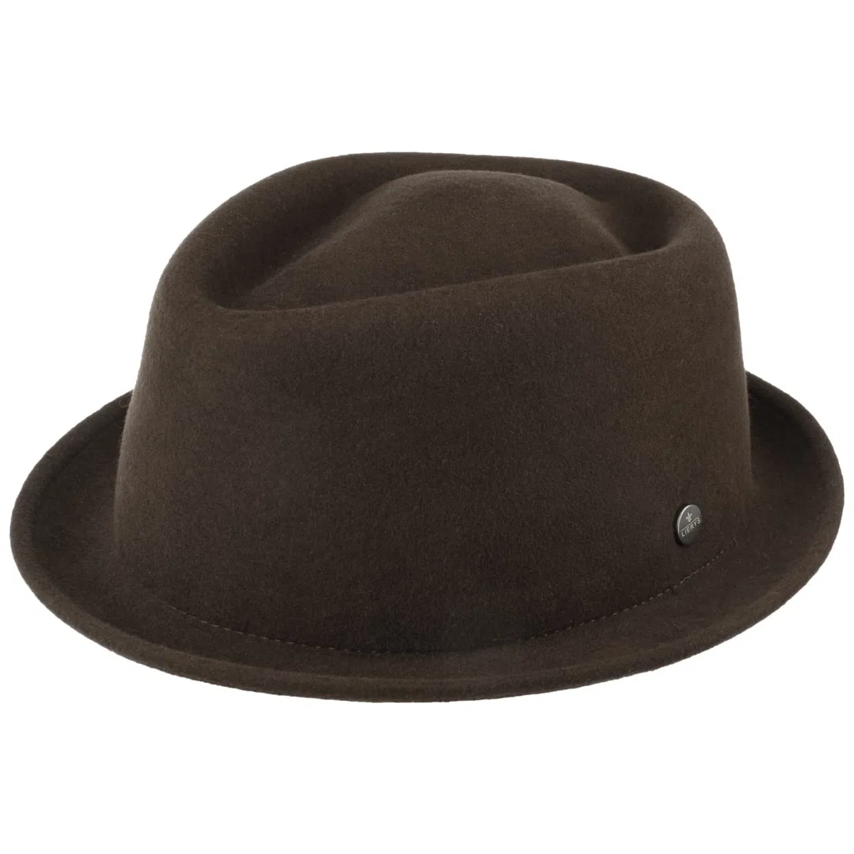 LIERYS Blank Pork Pie Ladies Men Cappello in Feltro Idrorepellente Schiacciabile Lana Estate Inverno
