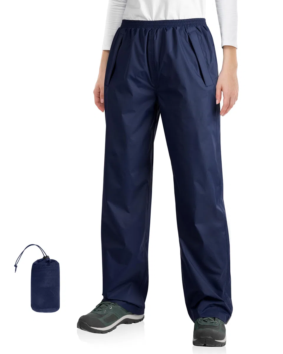 33,000ft Pantaloni impermeabili da donna, impermeabili, per ciclismo, riflettenti, antivento, leggeri, per golf, escursionismo, pesca