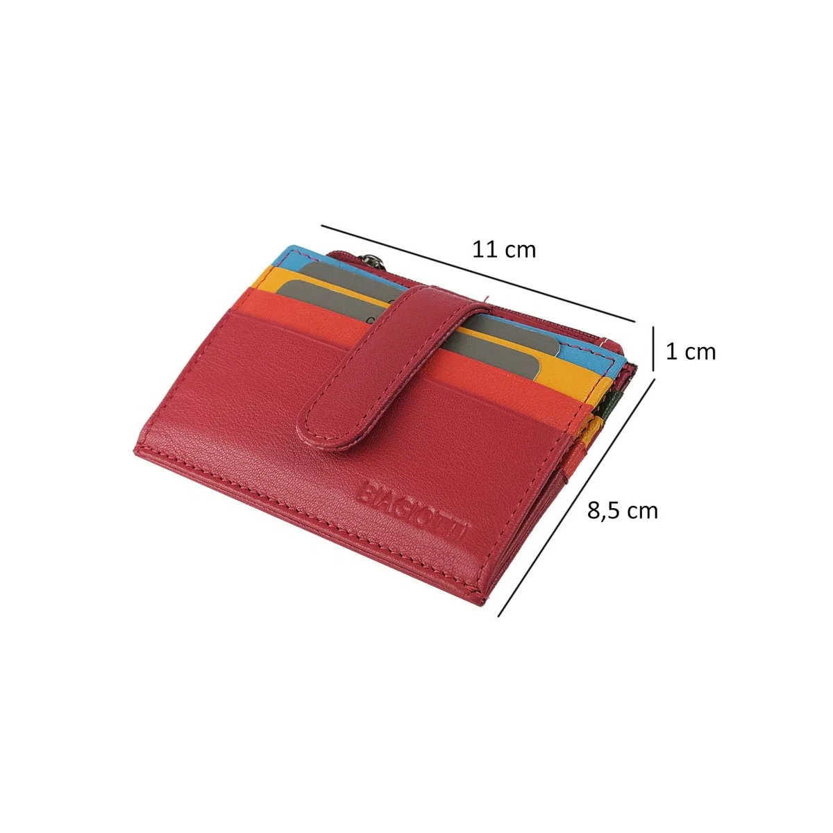 Laura Biagiotti BIAGIOTTI, Porta Carte di Credito in Vera Pelle, Unisex Uomo e Donna, Con Tasca e Scatola