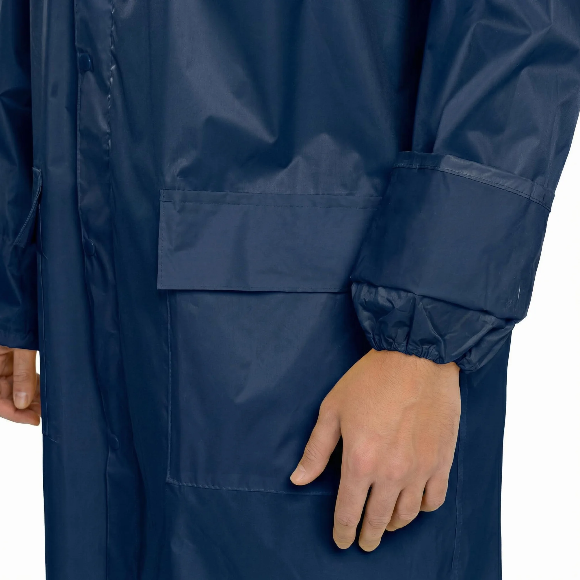 BWOLF POSEIDON Impermeabile Uomo Impermeabile Lungo Poncho Antipioggia Riutilizzabile Impermeabile Outdoor Riutilizzabile Impermeabile con Cappuccio