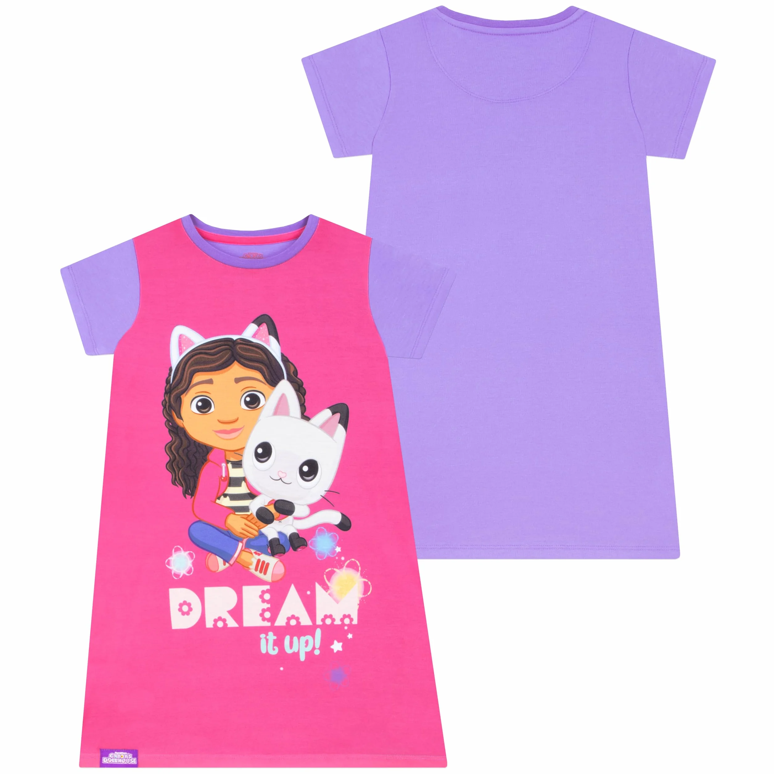 DreamWorks Pigiama per Ragazze Gabbys Dollhouse Rosa 6-7 Anni