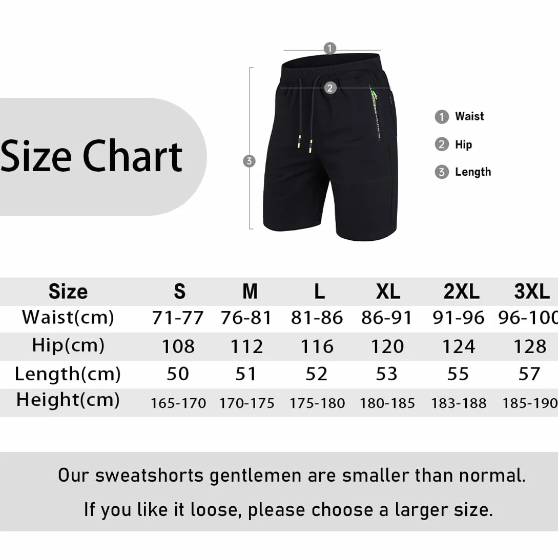 ZOXOZ Pantaloncini Sportivi Uomo Cotone Pantaloni Corti Shorts Uomo con Tasche