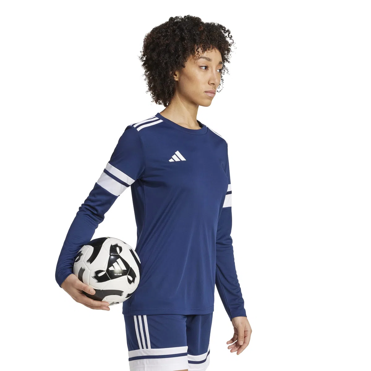 adidas Donna Squadra25 Jersey Long Sleeve Shirt, Team Navy Blue 2/White, S