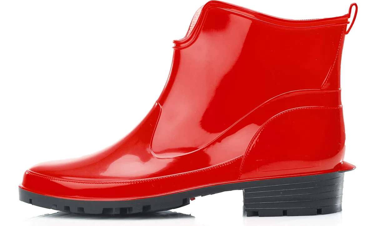 Ladeheid Stivaletti Donna in Gomma PVC Stivaletti Impermeabili da Donna Stivali Corti Eleganti in Gomma per la Pioggia per la Primavera e l'Autunno LA-930