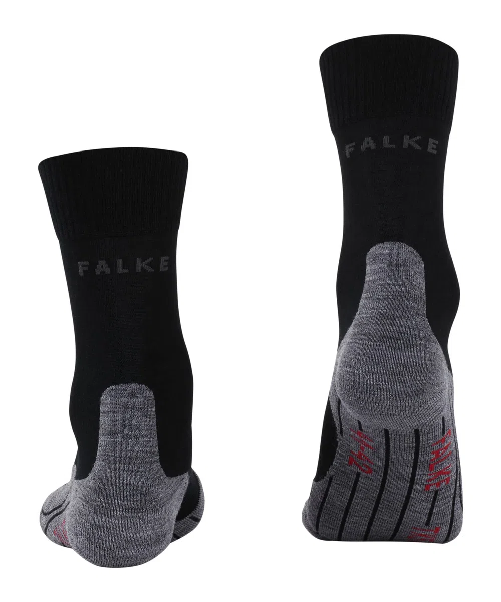 FALKE donna TK5 calzini da escursionismo traspiranti asciugatura rapida termoregolanti antiodore lana filo funzionale imbottitura leggera anti-vesciche calze da trekking lunghe sottili 1 paio