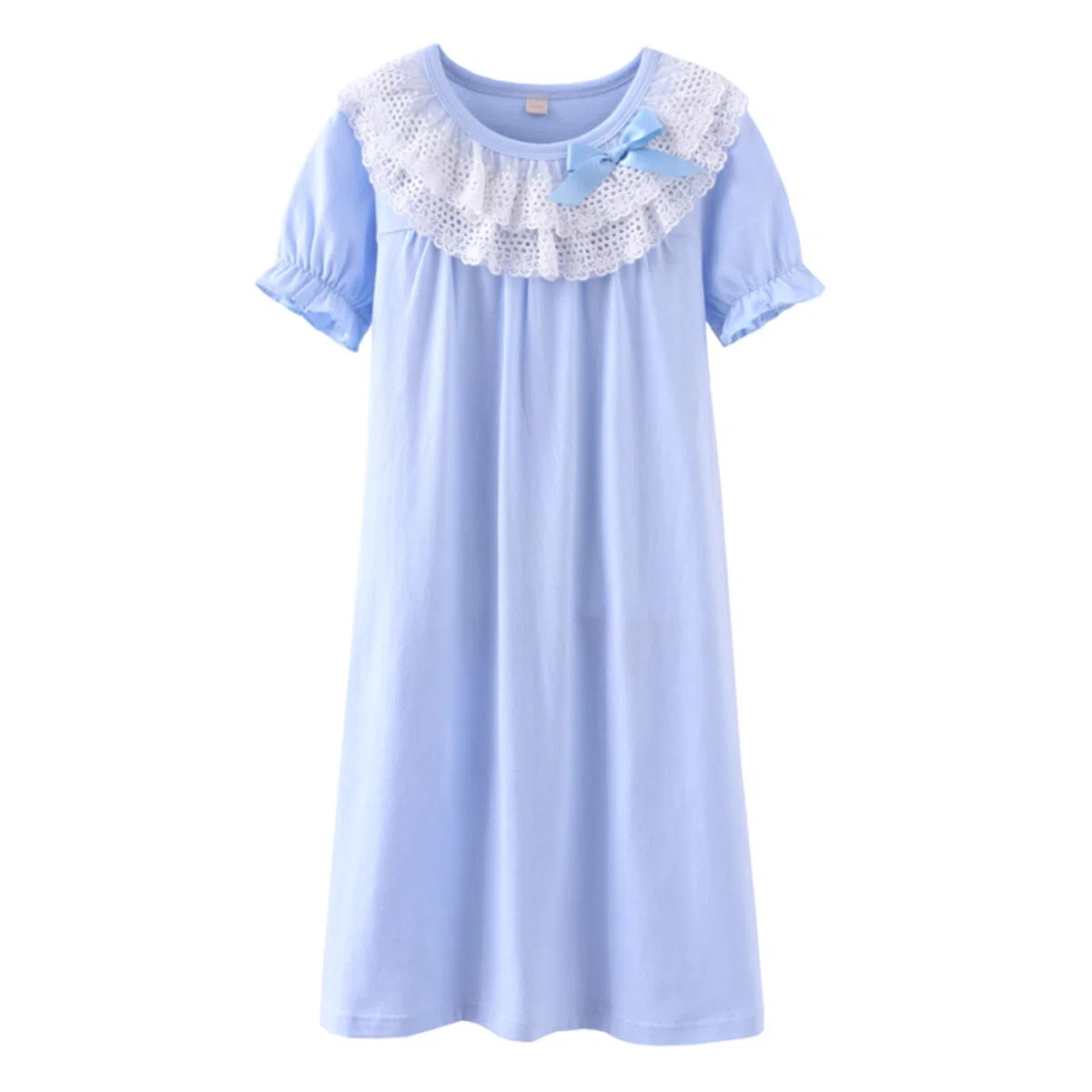 Camicia da notte per bambina, con stampa floreale, in cotone, a maniche lunghe, taglia da 3 a 10 anni