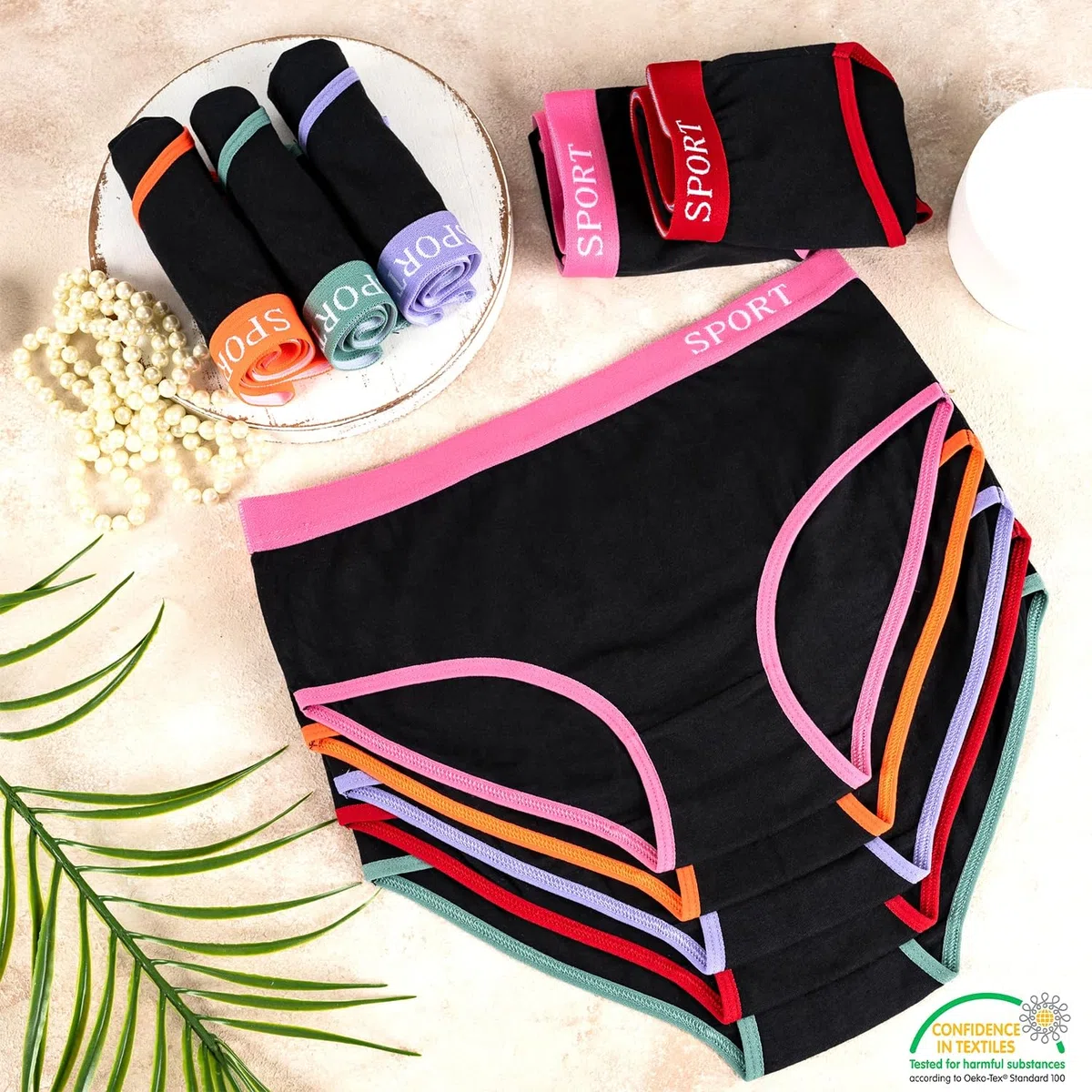 LOREZA ® 10 Slip in Cotone per Ragazze Intimo con Vari Motivi 2-15 Anni
