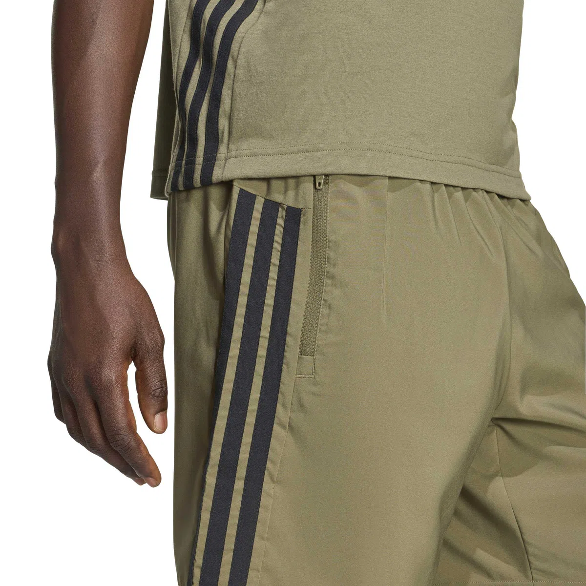 adidas - Workout Essentials Base 3 Stripes Woven Short, Pantaloncini Uomo