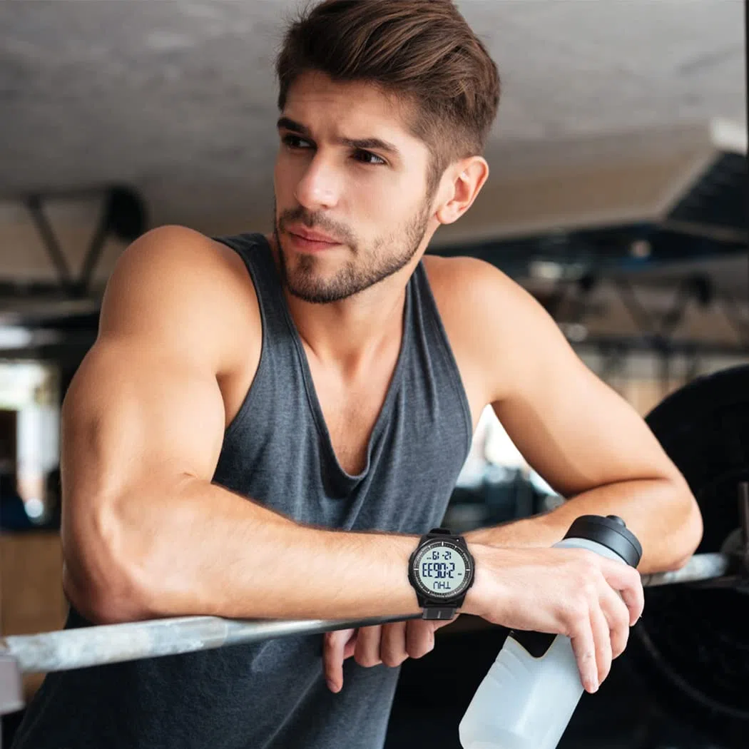 WIFORT Orologio Digitale da Polso, Orologio Sportivo Uomo Donna Impermeabile 5ATM Con Retroilluminazione a LED, Cronometro, Sveglia e Timer, Ultra-sottile Watches Unisex