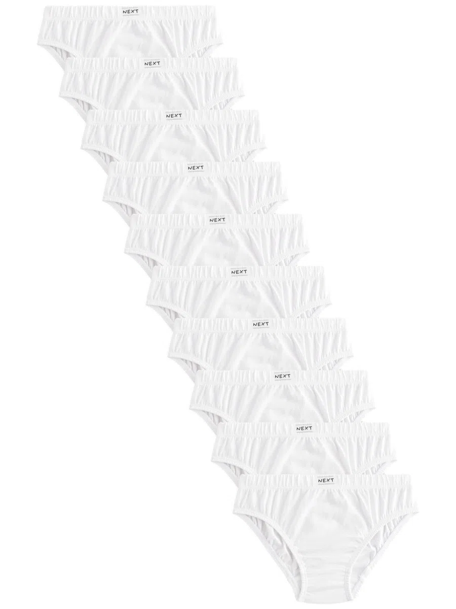 NEXT Ragazzo Confezione da 10 Slip in 100% Cotone