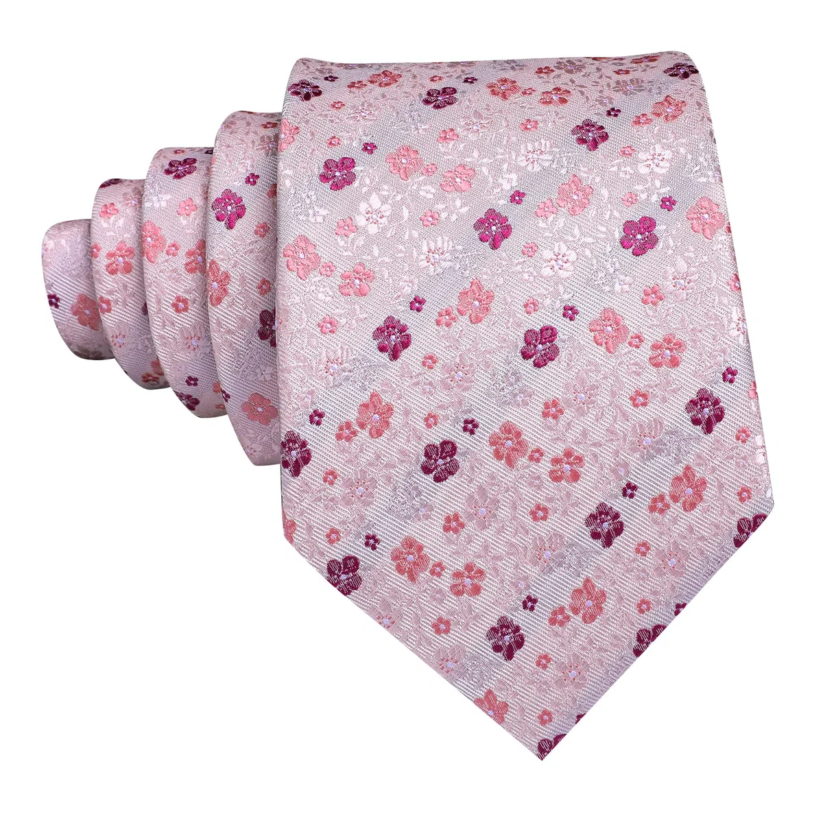Barry.Wang Cravatta floreale con fiore spilla da uomo in seta cravatta tascabile gemelli quadrati set formale festa di nozze affari