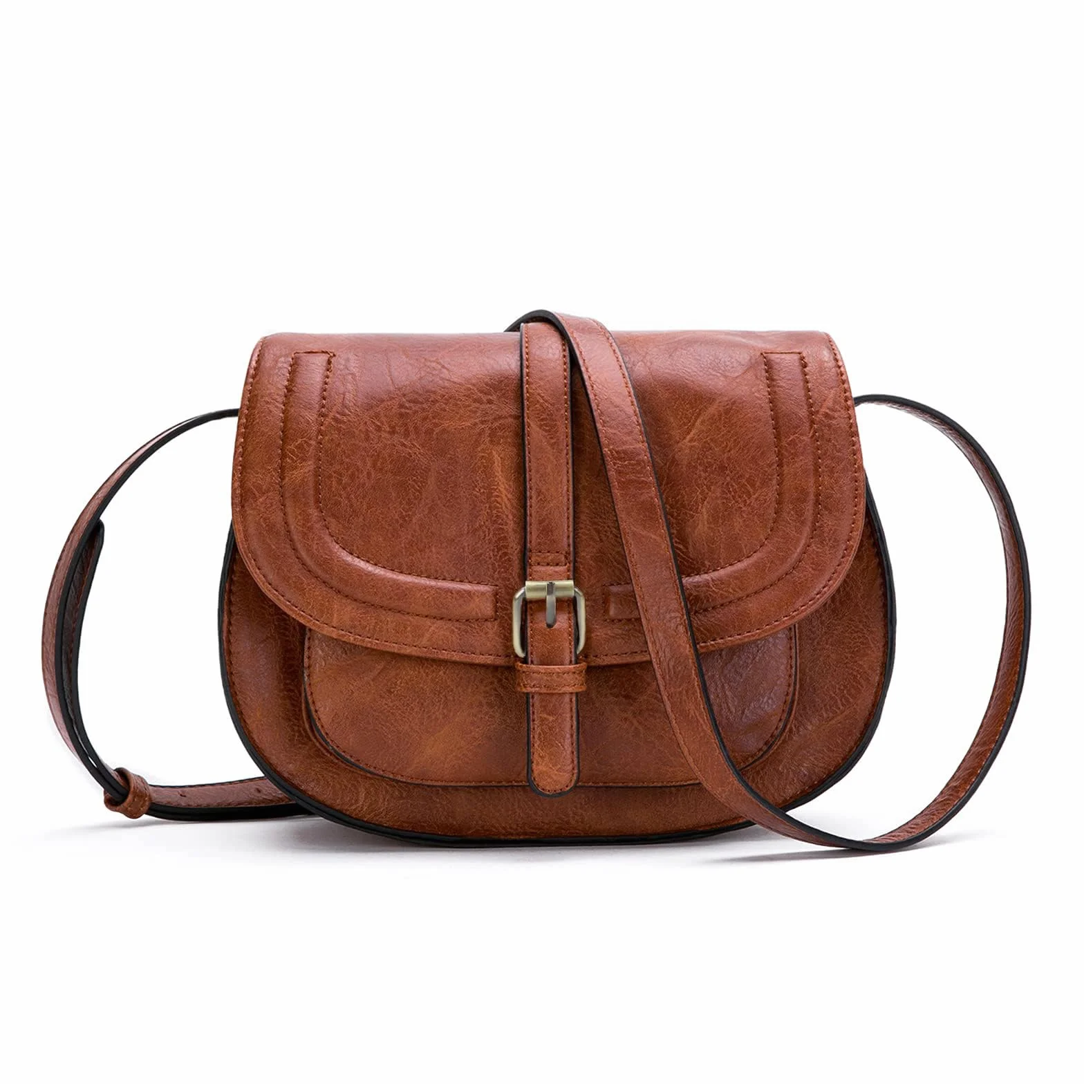 AFKOMST Borsa a spalla signore piccolo, donne PU borse a spalla in pelle, borsa da donna, con tracolla regolabile staccabile