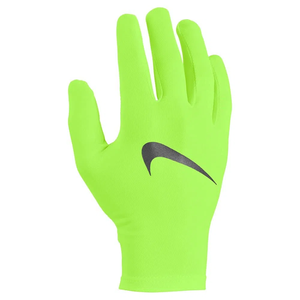 NIKE Miler Running Glove Guanti Corsa Adulto Unisex Ghost Green - Silver (M-L)