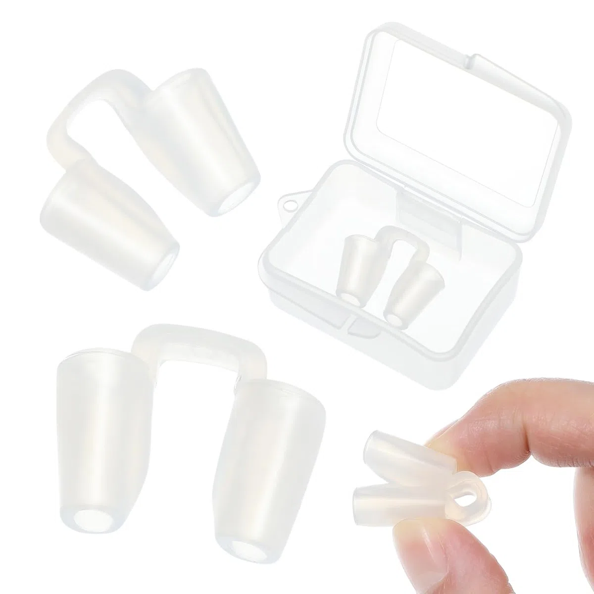 Baluue 2 supporti per narici per rinoplastica, supporto interno per naso, in silicone, per recupero post-intervento chirurgico e prevenzione della deformazione