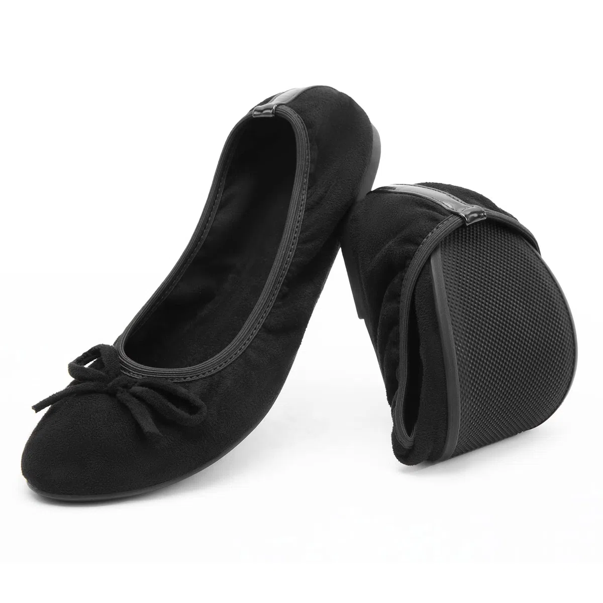 Greatonu Ballerina Donna Ballerine Pieghevoli Scarpe Basse Donna con Suola Flessibile- Perfetto per Matrimoni e Feste