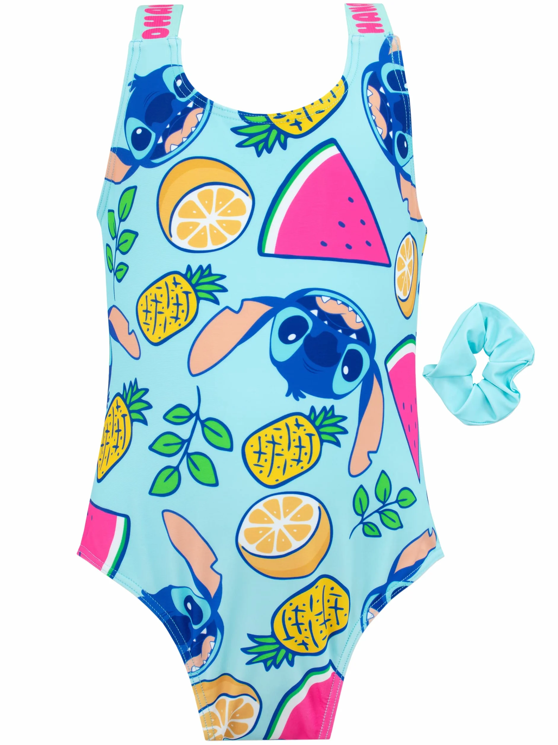 Disney Costume da Bagno Stitch Elastico per Capelli | Costumi Piscina Bambina | Costume Intero Ragazza | Costumi da Bagno Stitch Ufficiale | da 4 a 13 Anni