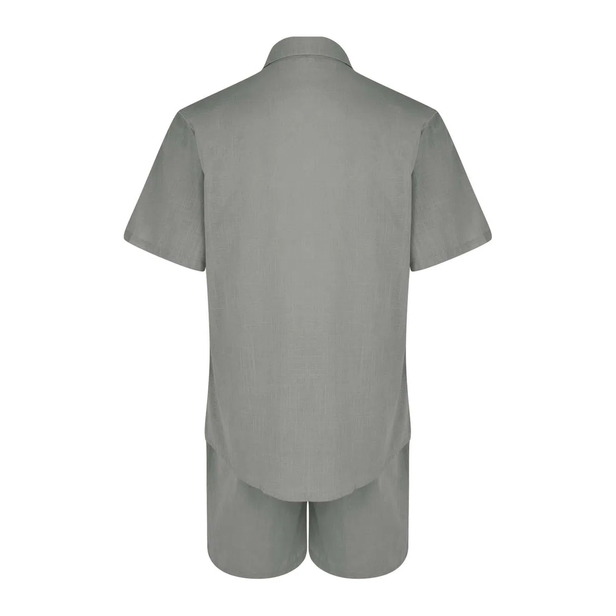 Generico Tuta Da Uomo Estiva Sportive Tempo Libero Completo 2 Pezzi In Cotone E Lino Camicia E Pantaloncini Con Elastico In Vita Tute Casual Hawaiano Casa Completa Palestra Leggero Traspirante