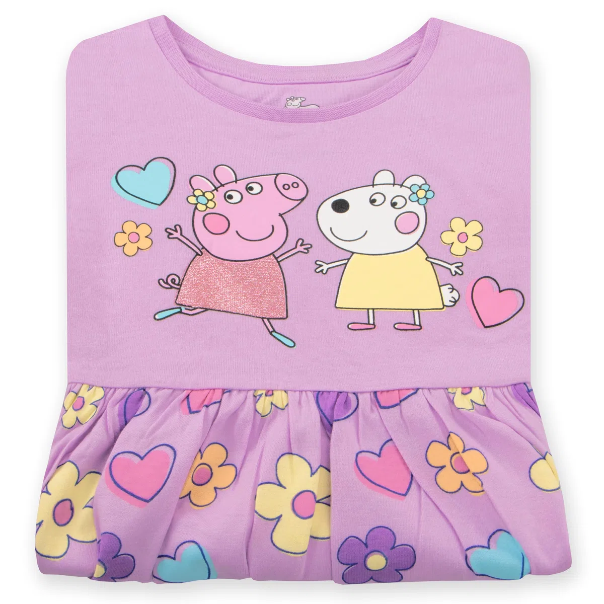 Peppa Pig Vestito Bambina | Vestito Estivo Ragazza Cotone | Abbigliamento Ragazza Manica Corta | Abiti in Cotone