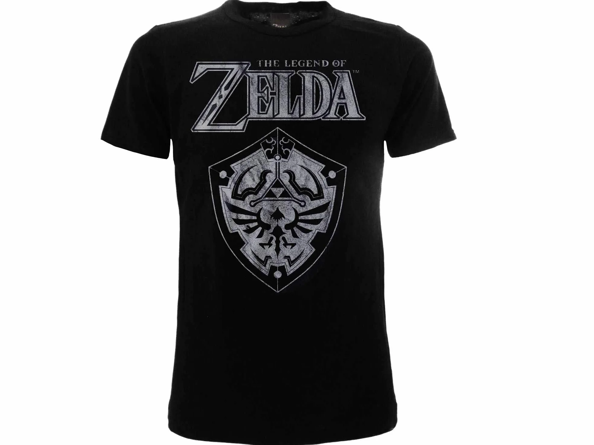 Zelda-Legend of Zelda Tshirt Originale Nera 100% Prodotto Ufficiale Nintendo - Shield Maglia Maglietta