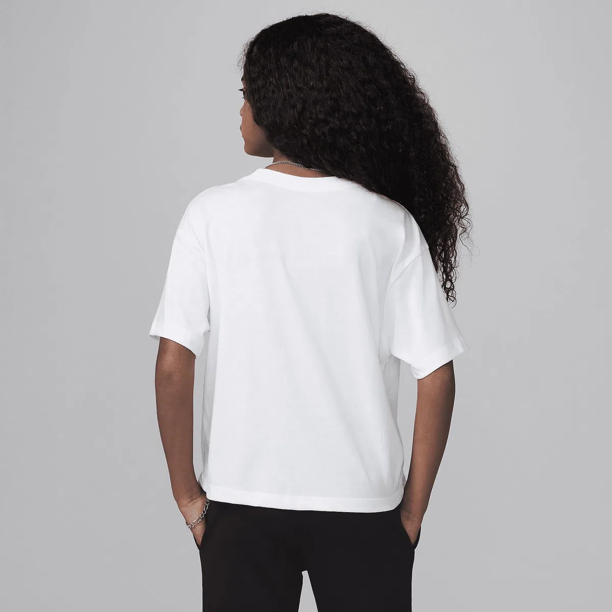 Nike Jdg MJ Brklyn Essentials SS Te Camice Medico Bambine e Ragazze