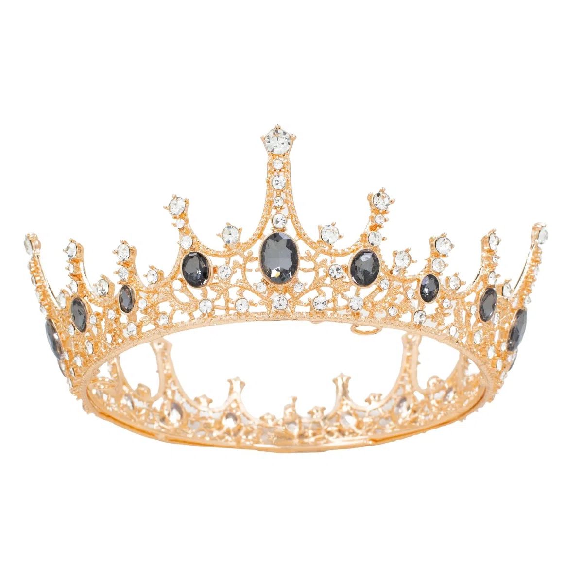 Nuziale Vintage Corona Barocca Retrò in Strass Diadema Cristallo Coroncine Sposa, per Donna Cerimonia Nuziale Coroncina Prom Dresses Pageants Princess Compleanno Parties Crown