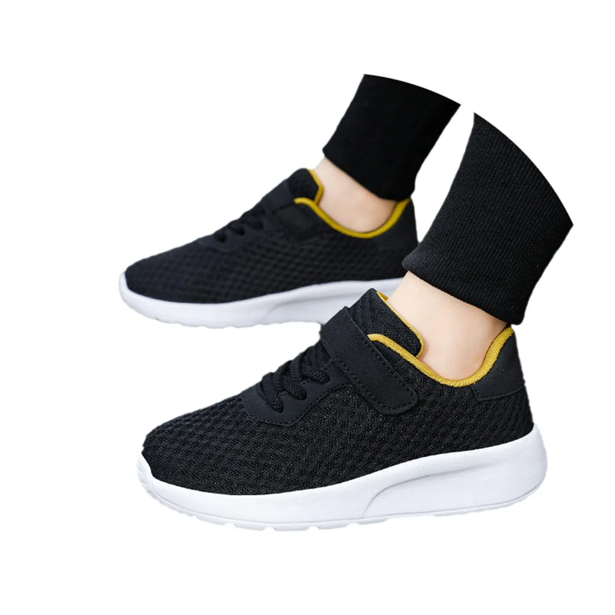 Scarpe Trekking Bambino Ragazzo Ragazza 28-40 EU con Ammortizzata e Rete Traspiranti, Strappo Chiusura Sneaker Slip On Comodi Casual Leggeri da Ginnastica Basket per Montagna Tennis