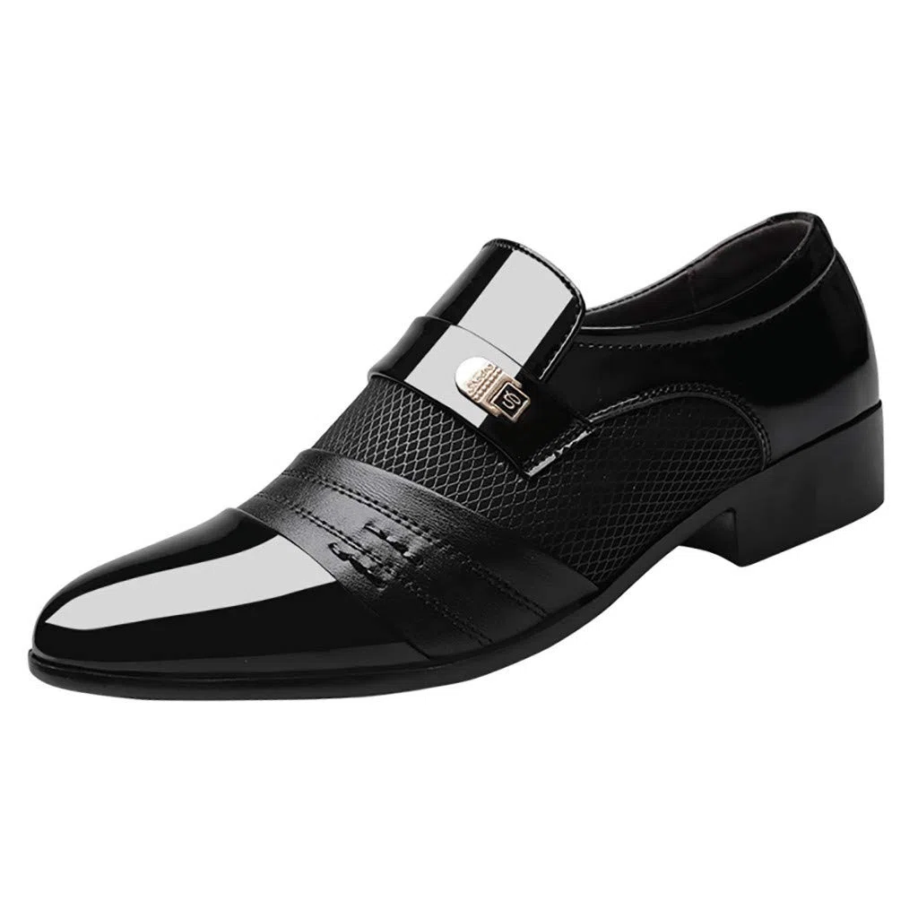 Scarpe da uomo in pelle, leggere, Oxford, in pelle, business, eleganti, da sposa, classiche, in vernice
