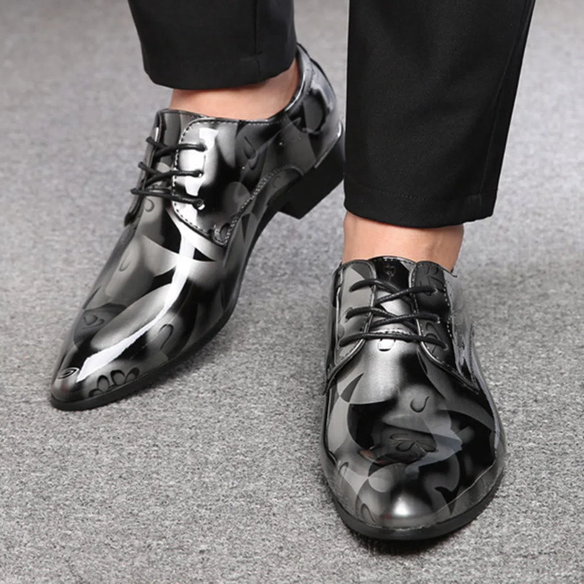 Derby 39-48 - Scarpe da uomo in pelle, stile classico