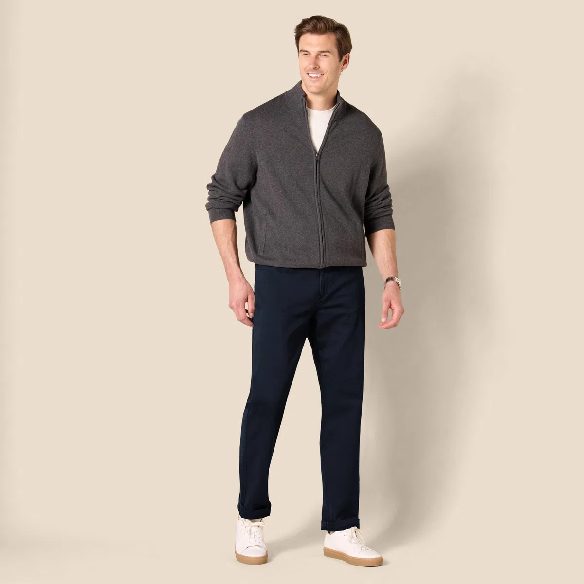 Amazon Essentials Pantaloni in Twill Elasticizzati con 5 Tasche e vestibilità Sportiva (Disponibile nelle Taglie Big & Tall) Uomo