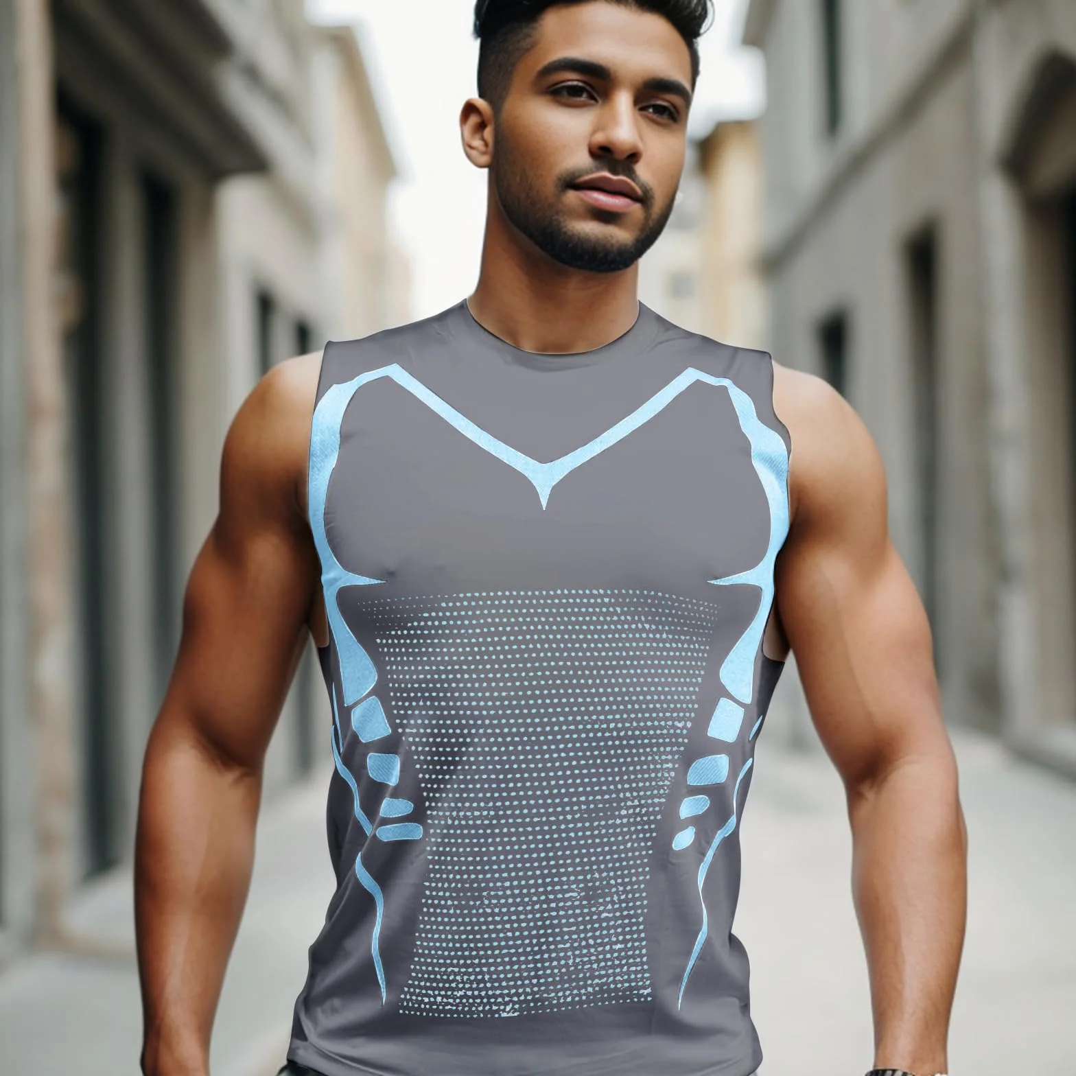 Ronronner 2 StüCk 2024 Ionic Shaping Weste, Ionic Shaping - Canottiera da uomo, tratto addominale, tessuto traspirante in seta di ghiaccio - abbigliamento sportivo per uomo