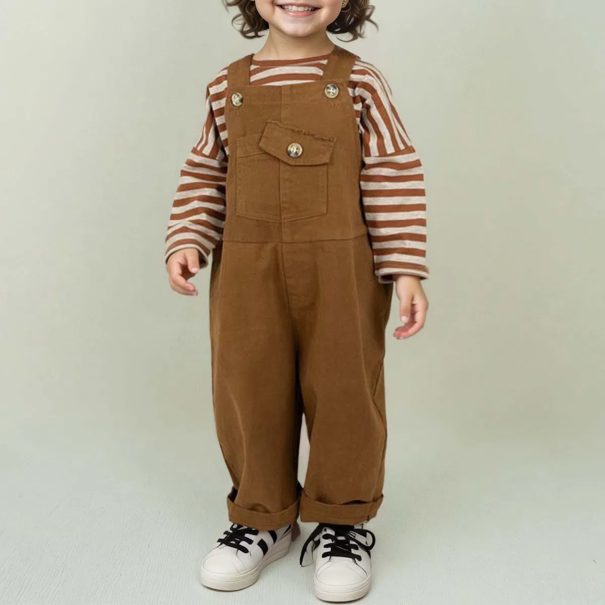 Salopette per bambini, abbigliamento autunnale, salopette lavabili, in tessuto, per uomo e donna (3 anni, 8 anni)