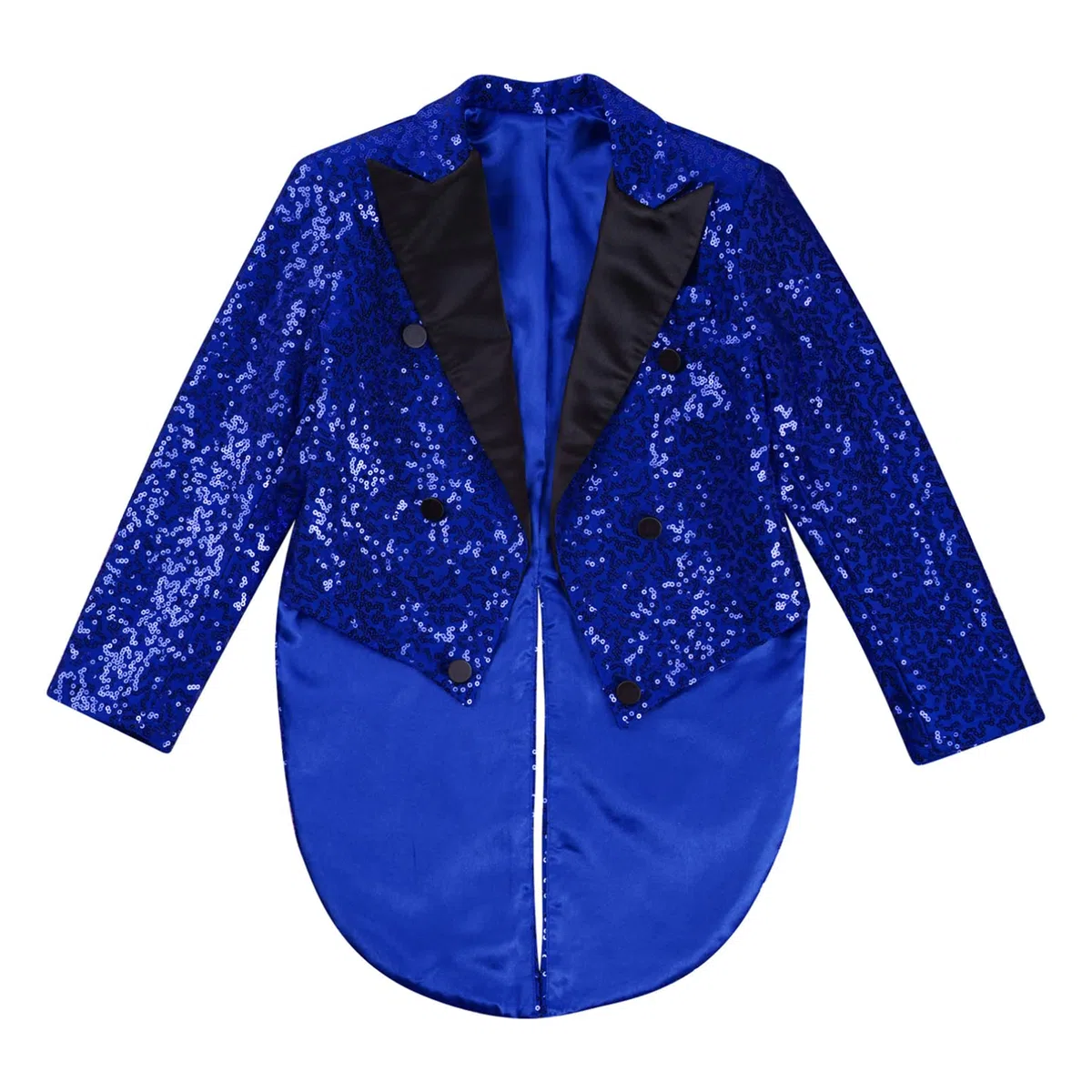 inhzoy Giacca Frac Bambini e Ragazzi Blazer Tuxedo Giacca da Compleanno Matrimonio Nuziale Jacket Slim Fit Tailcoat con Paillettes Cappotto Gentiluomo Giacca Formale