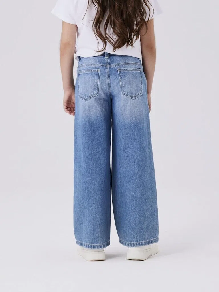 NAME IT - Nkfrose Wide Jeans 5529-be Noos, Nkfrose Wide Jeans 5529-Be Noos Bambine e Ragazze