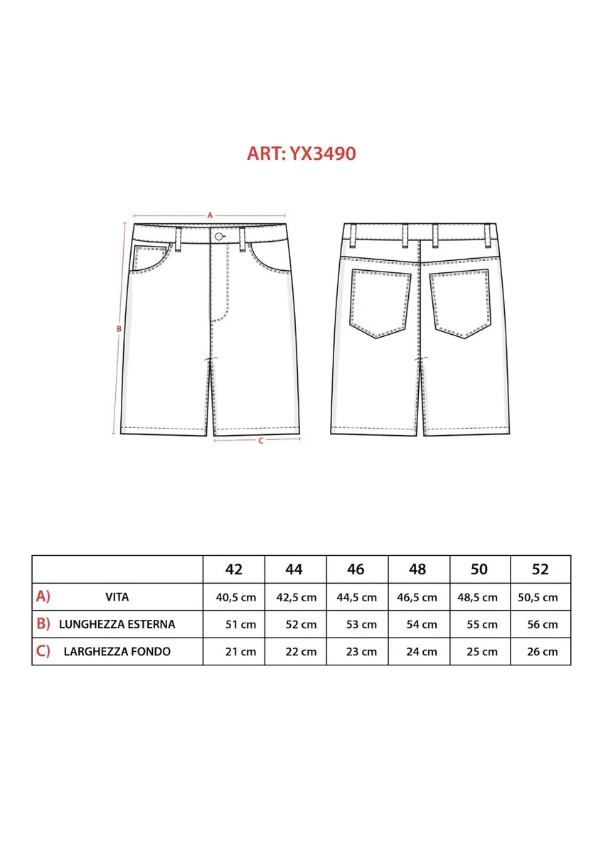 TONY BACKER - Jeans Corti Uomo, Pantaloncini Uomo Estivi, Stile Casual, Urban, Classic, Shorts Denim, Bermuda Uomo Blu, Bianco, Grigio Art. YX1707