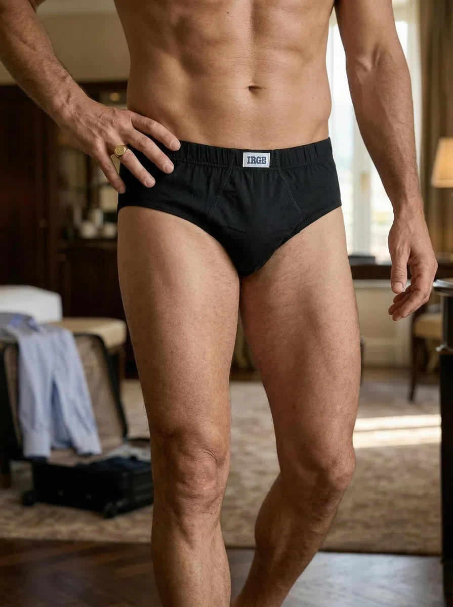 IRGE Slip Uomo in 100% Cotone, Mutande Uomo Traspiranti, Bianco o Colori Assortiti, Pacco da 6 o 12