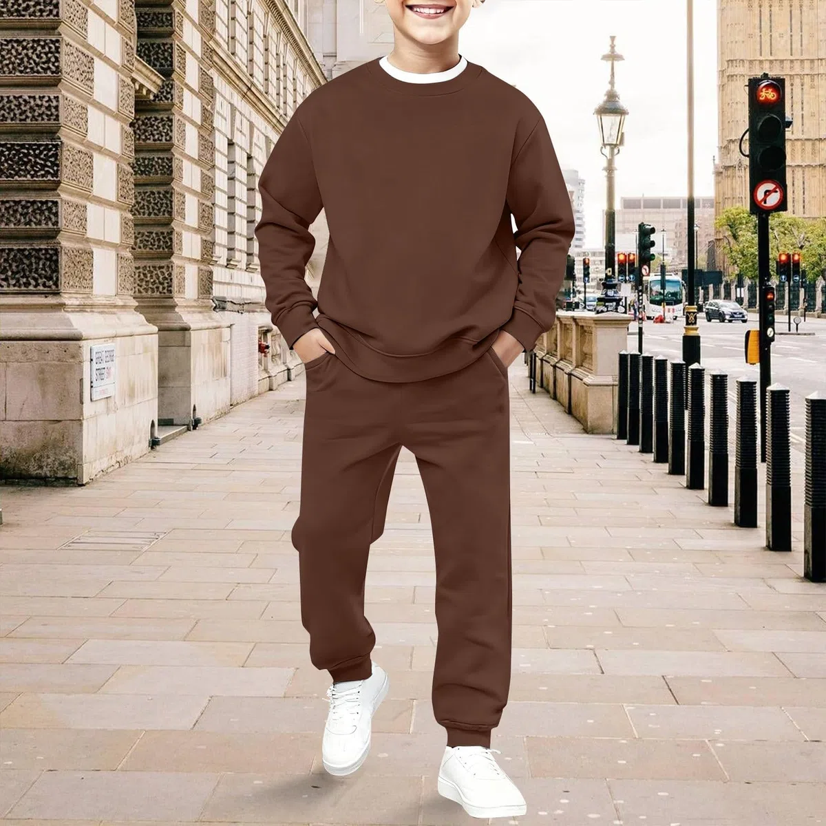 Tuta per bambini Set completo Ragazze Ragazzi Felpe a maniche lunghe e pantaloni della tuta da jogging 2 pezzi tuta ragazzi casual abbigliamento sportivo