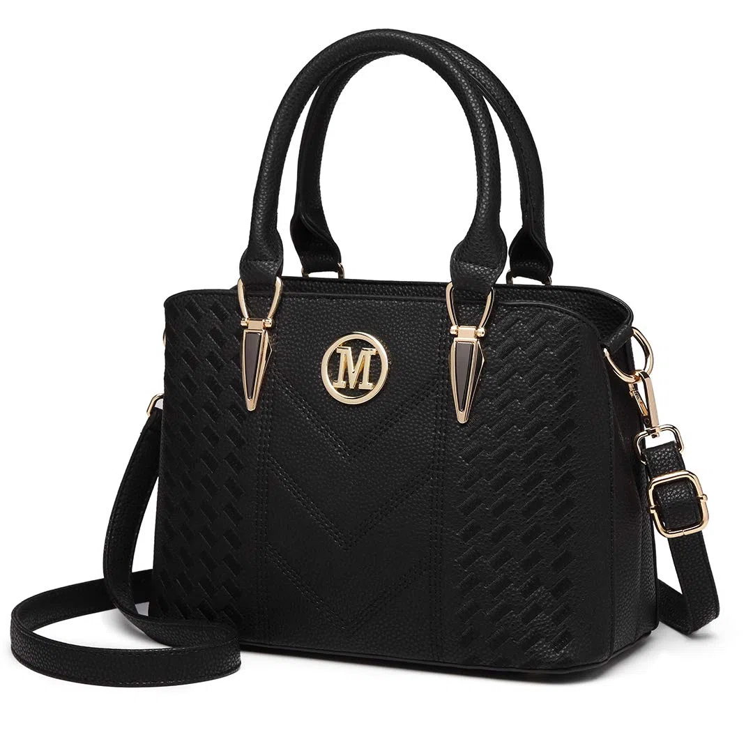 Miss Lulu Borsa Mano Donna Elegante, Borse Università Tracolla Regolabile, PU Pelle Impermeabile, Molte Tasche Scomparti, Tote Bag Borsetta Grande Lavoro