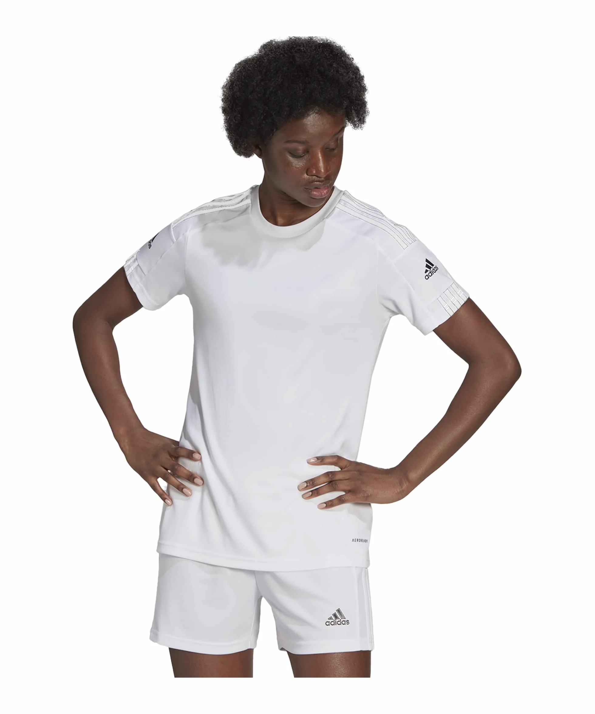 adidas Donna Squadra 21 Jersey, White / White / Black, S