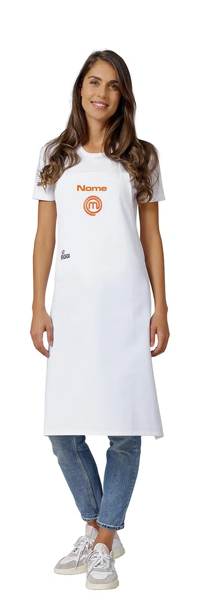 Siggi Grembiule Masterchef Italia Ufficiale – Personalizzato con Ricamo Nome – Unisex – Idea Regalo Cucina – Originale e Professionale